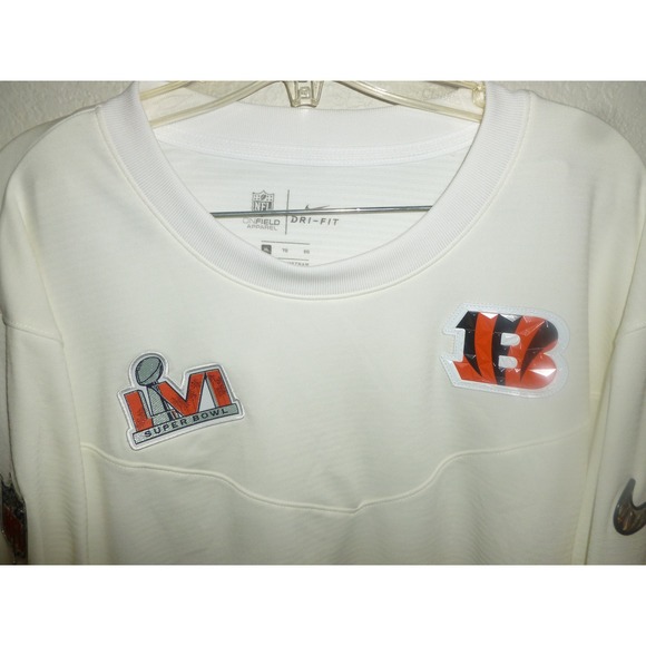 Nike Cincinnati Bengals Super Bowl LVI Dri-FIT Long Sleeve Shirt Mens XL - Picture 5 of 10